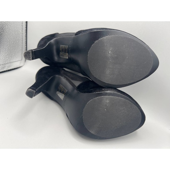 Call It Spring black suede heels sz 6 - Picture 10 of 11